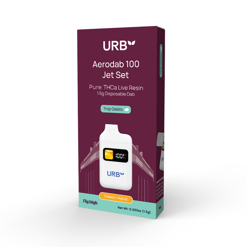 URB Aerodab 100 Jet Set THCa Live Resin 1.5g disposable