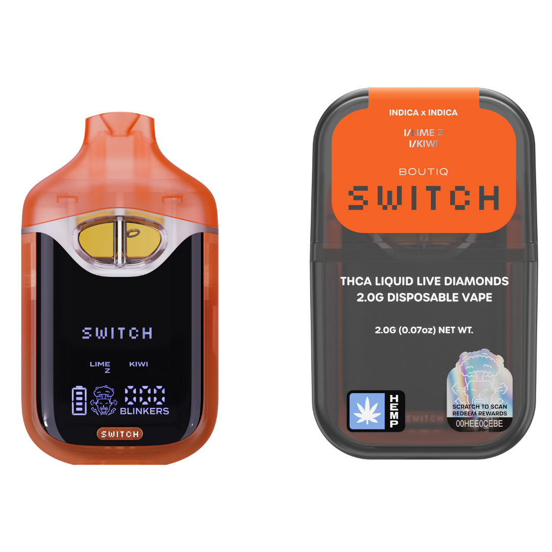 Boutiq SWITCH THCA Liquid Live Diamonds 2G Disposable Vape