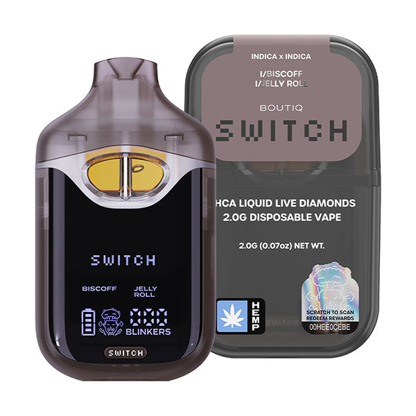 Boutiq SWITCH THCA Liquid Live Diamonds 2G Disposable Vape