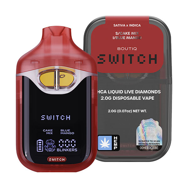 Boutiq SWITCH THCA Liquid Live Diamonds 2G Disposable Vape