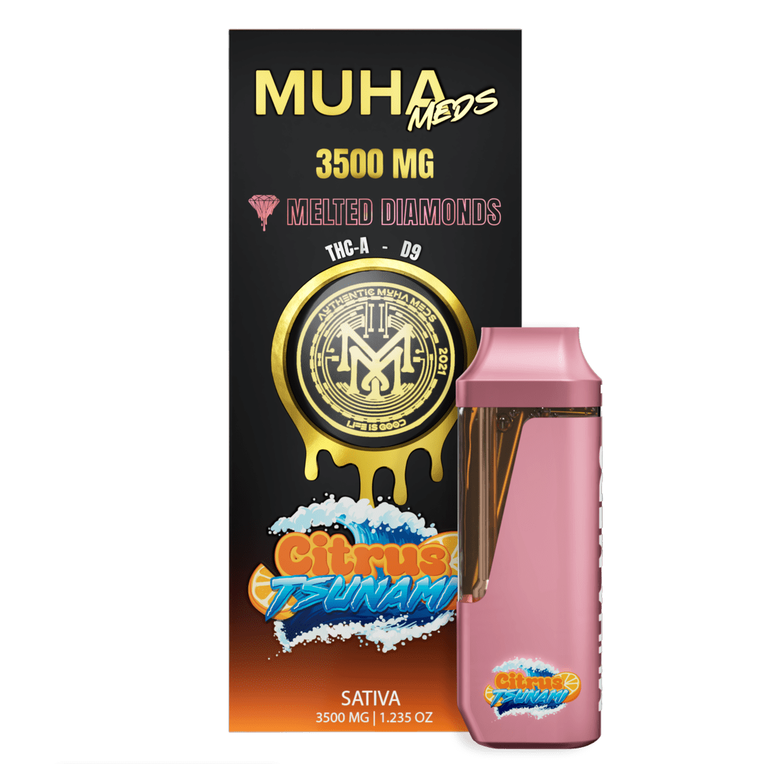 Muha Meds | Melted Diamonds THCa D9 Disposables- 3.5G