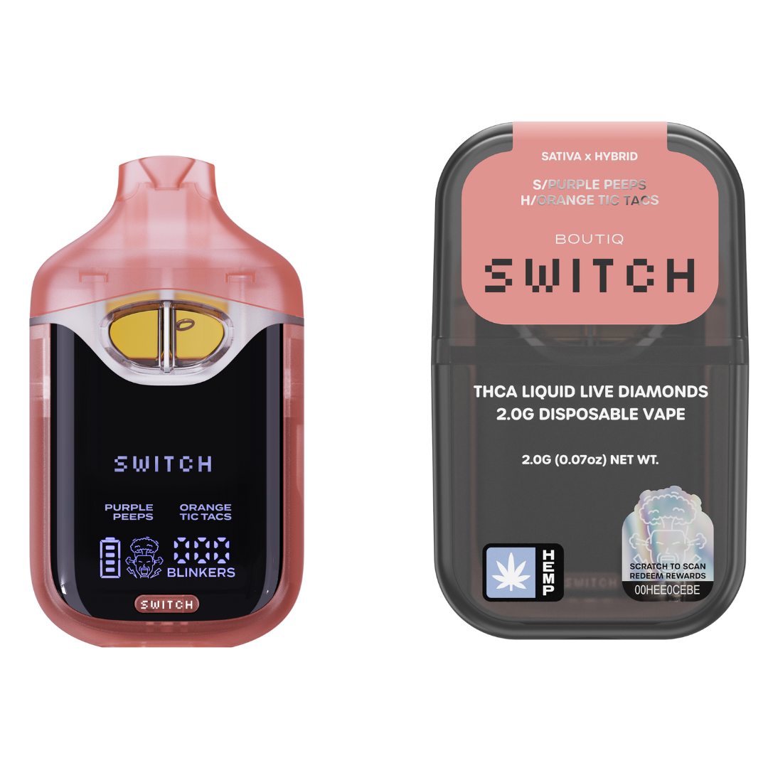 Boutiq SWITCH THCA Liquid Live Diamonds 2G Disposable Vape