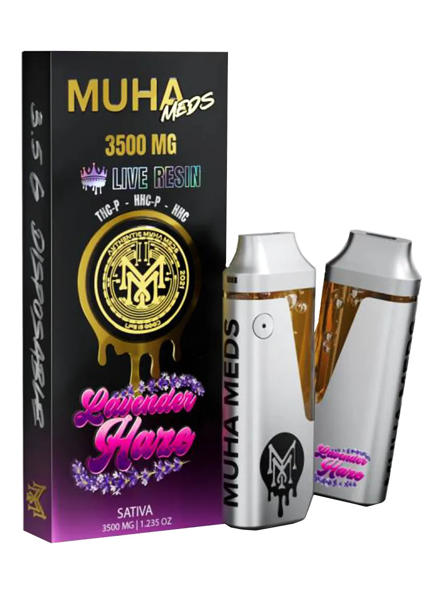 Muha Meds | Live Resin THCP/HHC-P/HHC Disposables- 3.5G