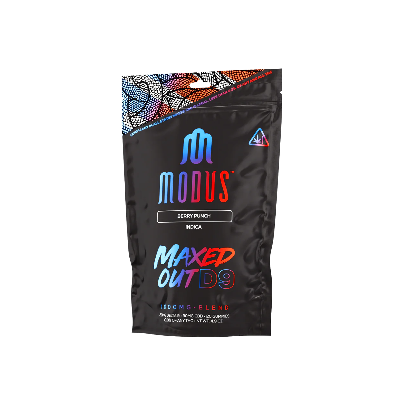 Modus Maxed Out D9 Gummies 1000mg 20ct