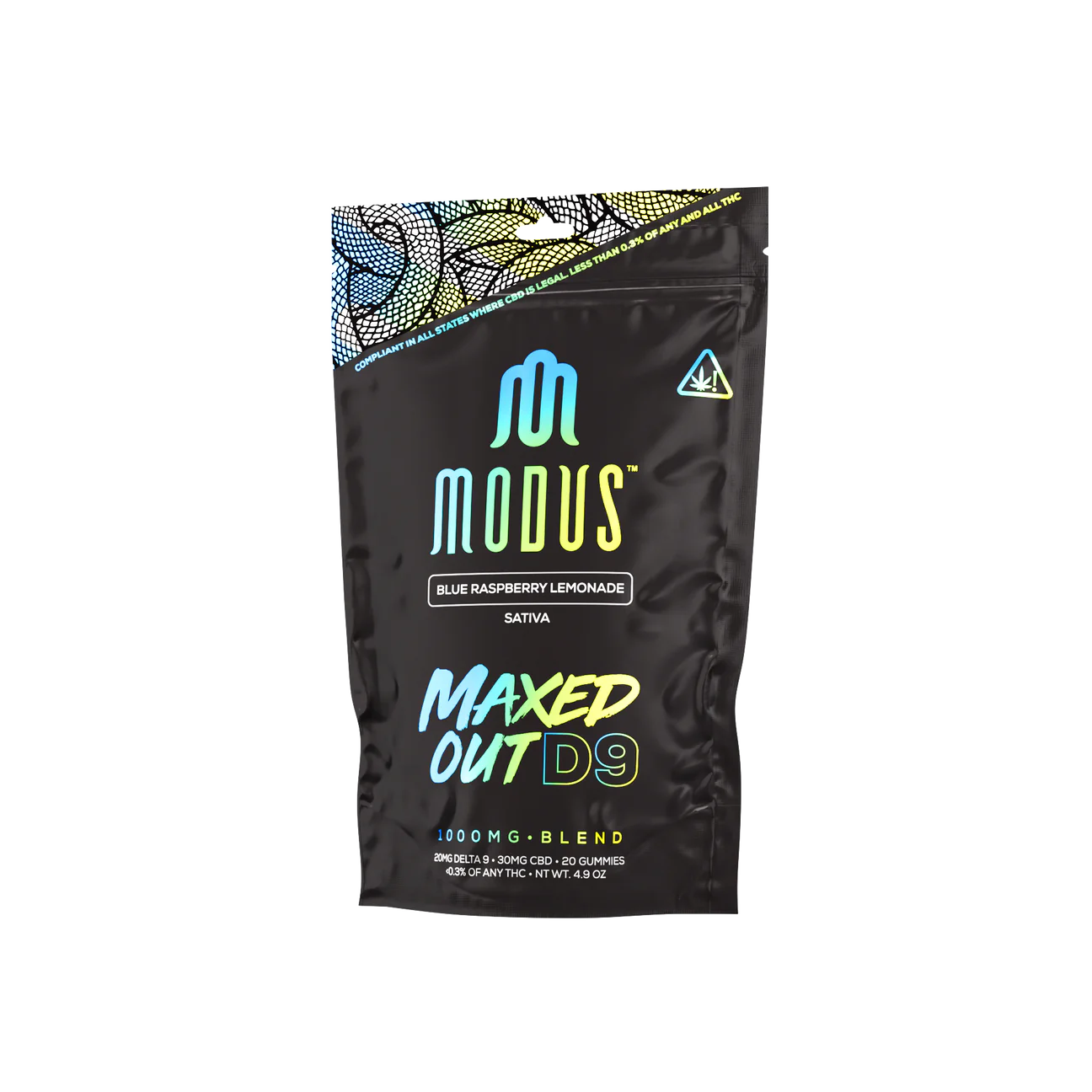Modus Maxed Out D9 Gummies 1000mg 20ct