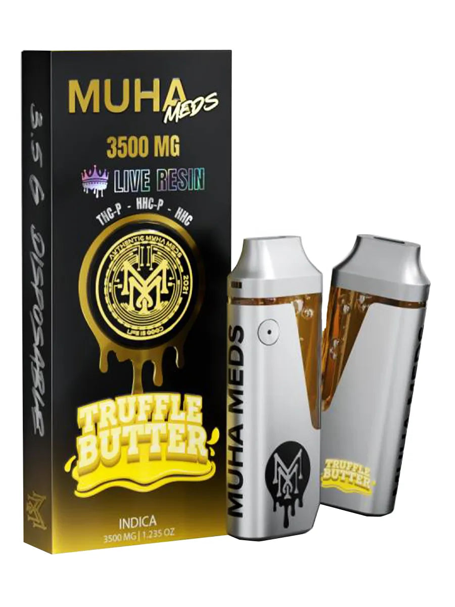 Muha Meds | Live Resin THCP/HHC-P/HHC Disposables- 3.5G