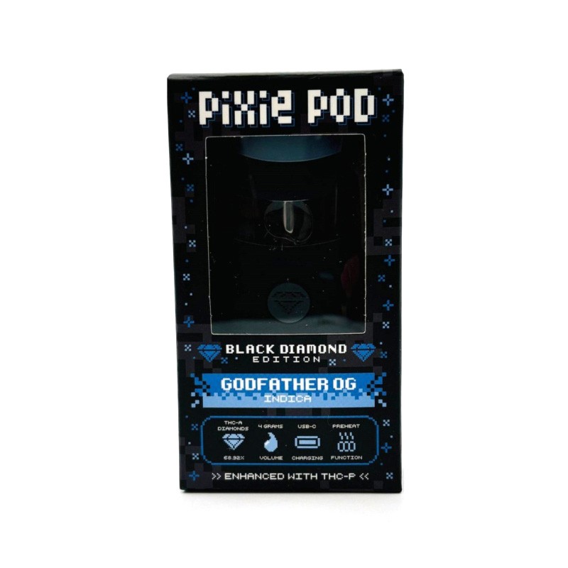 Pixie Dust Pixie Pod THCa + THCP Black Diamond Edition 4g Disposables