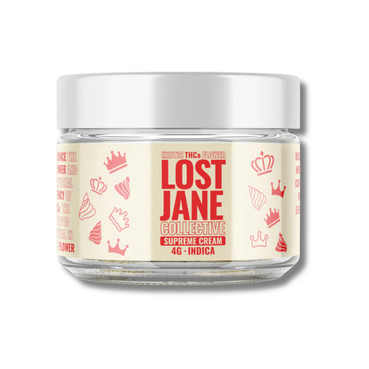 Lost Jane Exotic THCa Flower 4g Jar- Indica- Supreme Cream