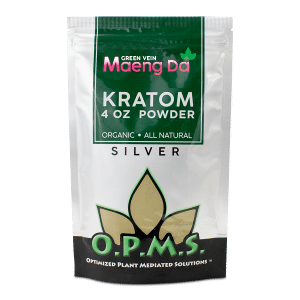 OPMS Silver - Green Vein Maeng Da Kratom 4oz. Powder