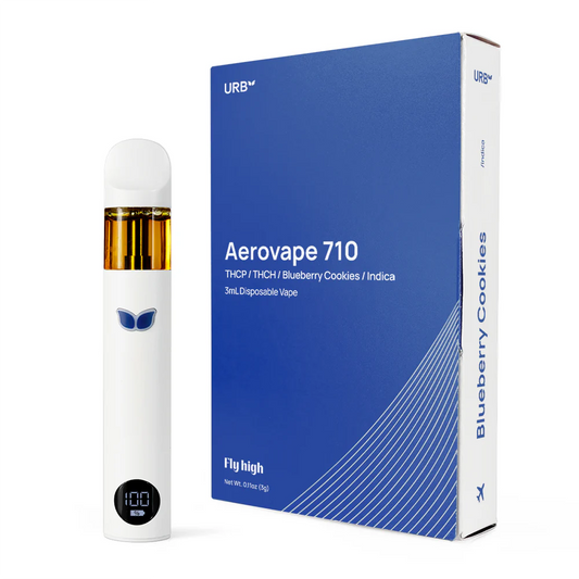 Urb Aerovape 710 3ml Disposable THCp/THCh Indica Blueberry Cookies
