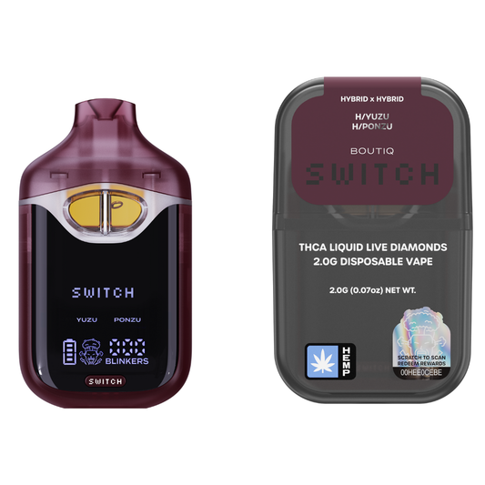 Boutiq SWITCH THCA Liquid Live Diamonds 2G Disposable Vape