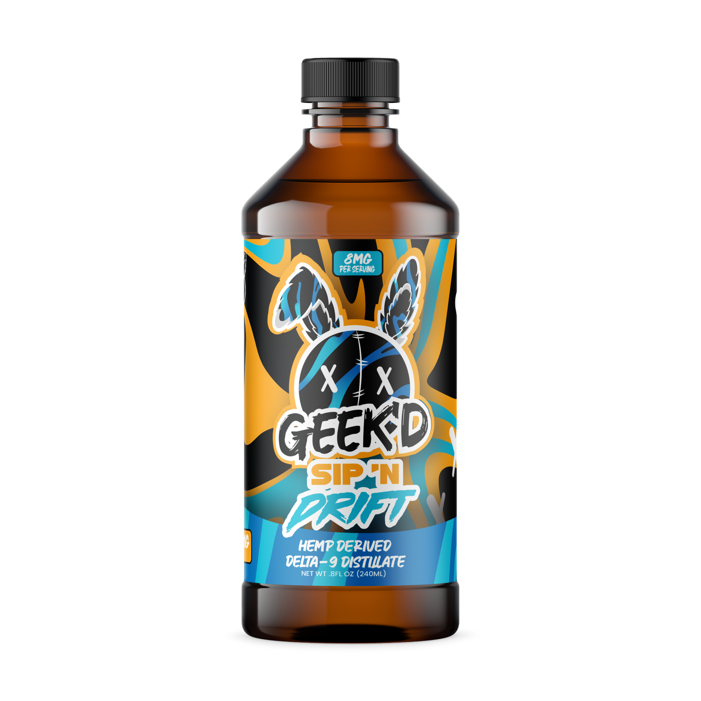 GEEK'D | D9 Hemp Syrup - 800mg : CARIBBEAN BLAST