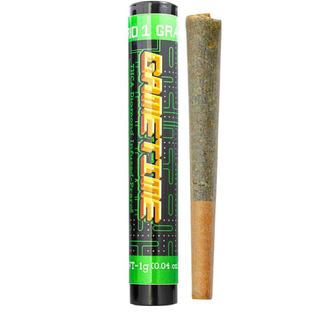 1G | THCa Diamond Infused Pre Roll : HYBRID (36-38%)