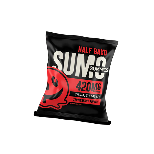 Half Bak'd | SUMO Gummies [2ct] : 420mg Each (Strawberry)