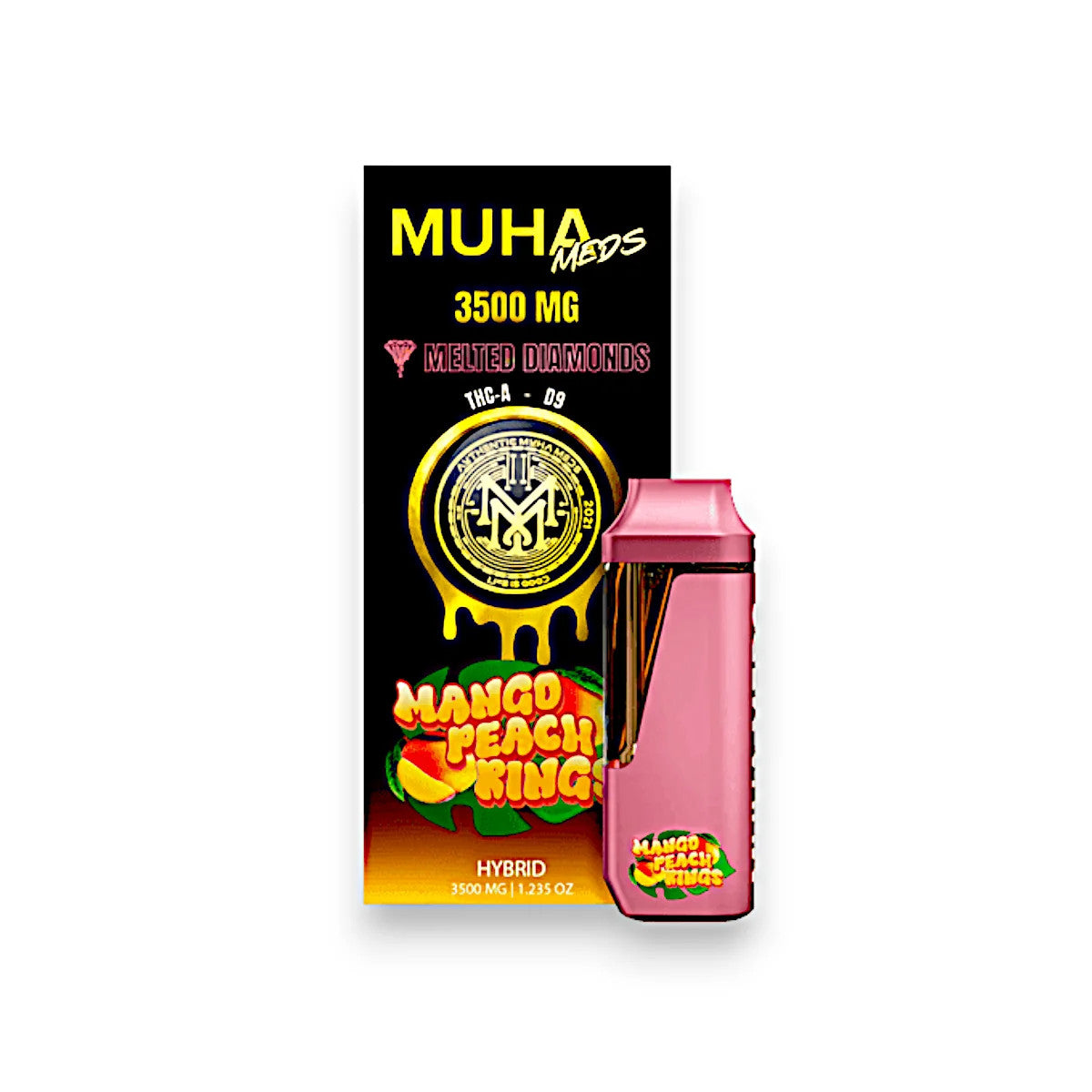 Muha Meds | Melted Diamonds THCa D9 Disposables- 3.5G