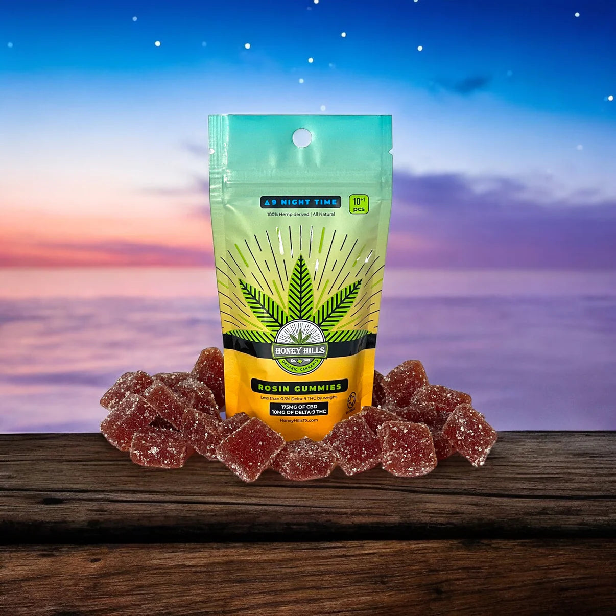 Honey Hills 10mg Delta-9 Rosin Gummies - Night Time