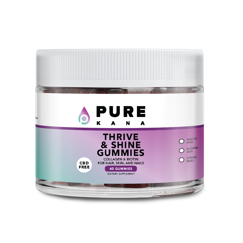 PureKana | Thrive & Shine Gummies For Hair, Skin, And Nails