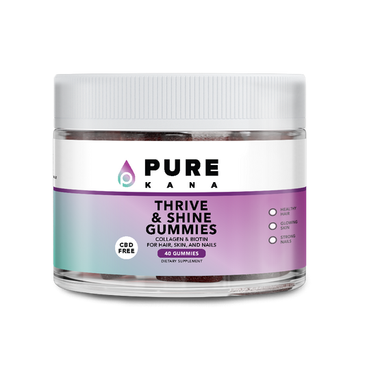 PureKana | Thrive & Shine Gummies For Hair, Skin, And Nails
