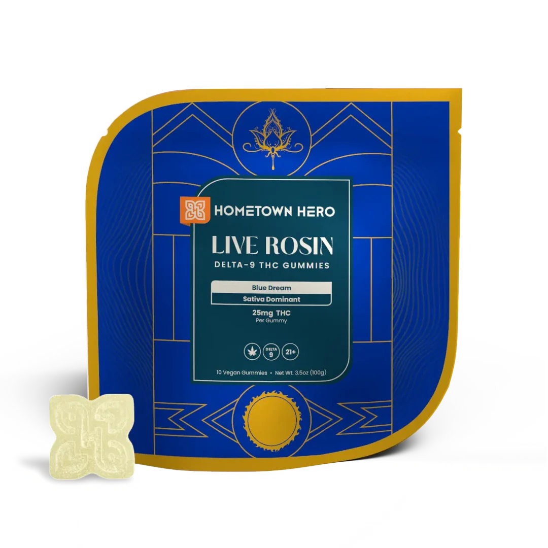 Blue Dream | 25mg D9 - [10ct] Live Rosin Canna Classic Gummies [SATIVA]