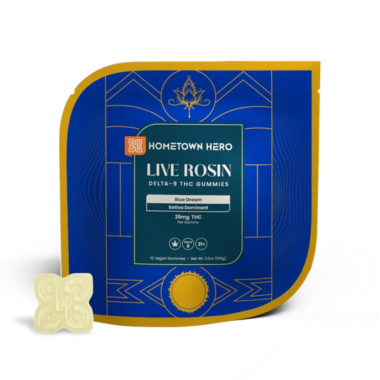 Blue Dream | 25mg D9 - [10ct] Live Rosin Canna Classic Gummies [SATIVA]