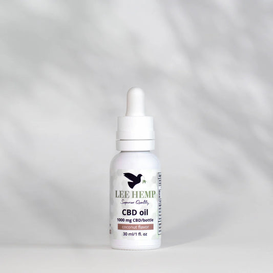 Lee Hemp Full Spectrum CBD Oil - Coconut Flavor - 1000 mg - 1 oz