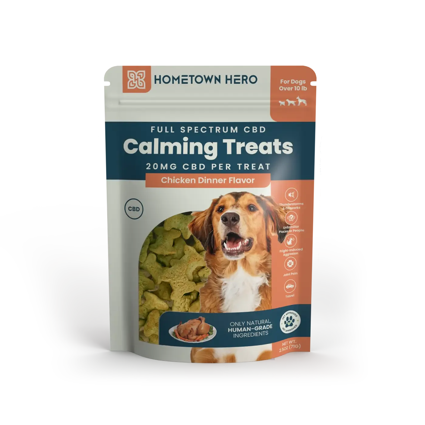 Hometown Hero Chicken Dinner - Calming CBD Dog Treats