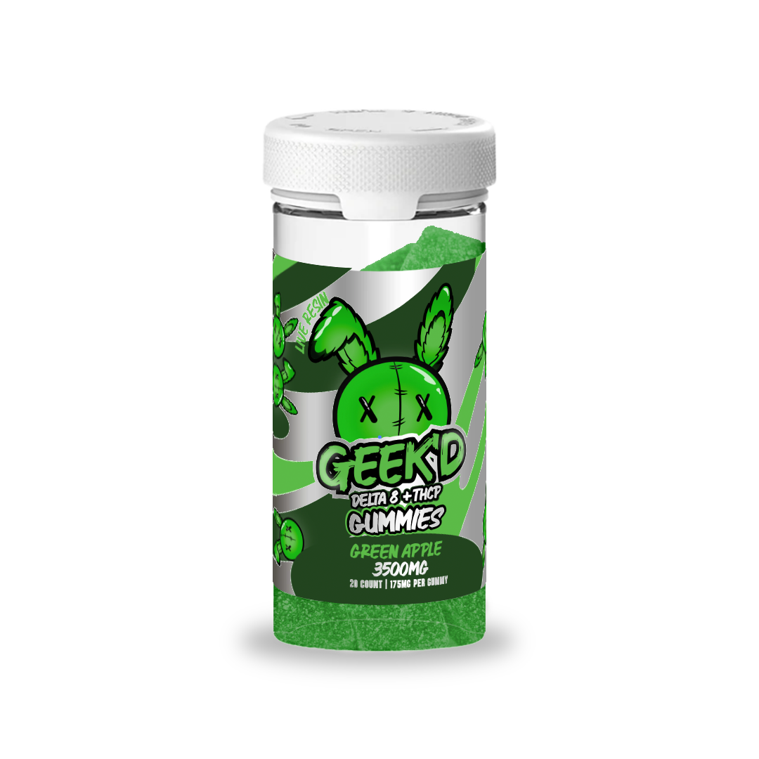 GEEK'D | Full-Spec Hemp Gummies - 3500mg : Green Apple