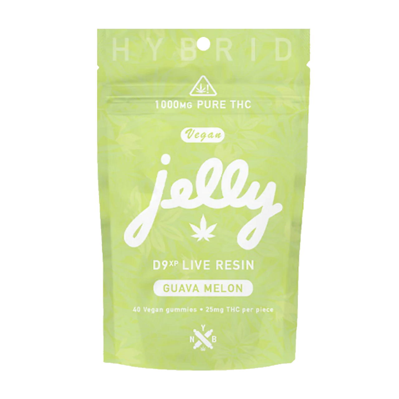 GUAVA MELON - JELLY D9XP LIVE RESIN 1000MG / 40CT / 25MG PER PC