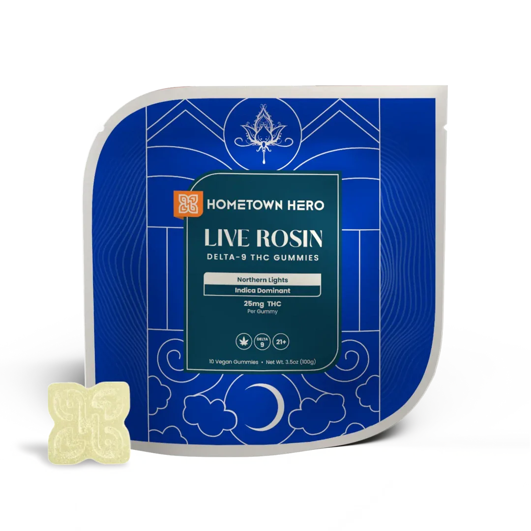 Northern Lights | 25mg D9 - [10ct] Live Rosin Canna Classic Gummies [INDICA]