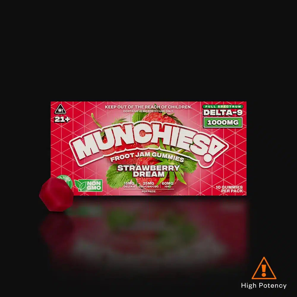 Munchies Delta 9 THC Froot Jam Gummies- 1000mg