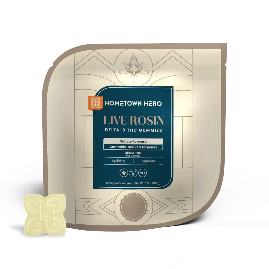 25mg D9 - [10ct] Live Rosin Absolute Gummies [SATIVA]