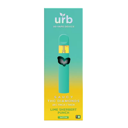 URB | 3 Gram THC Diamonds - Disposable Vape : Lime Sherbert Punch