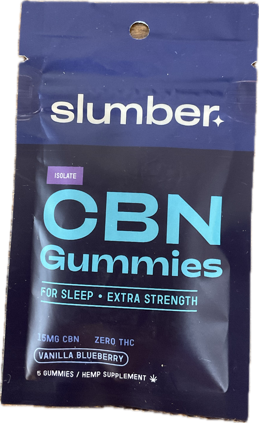 Slumber Extra Strength CBN Gummies for Sleep- Vanilla Blueberry- 5ct