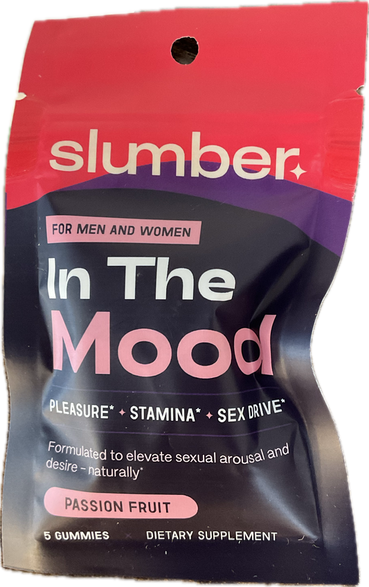 Slumber In The Mood Libido Gummies- Passion Fruit- For Men And Women- 5ct